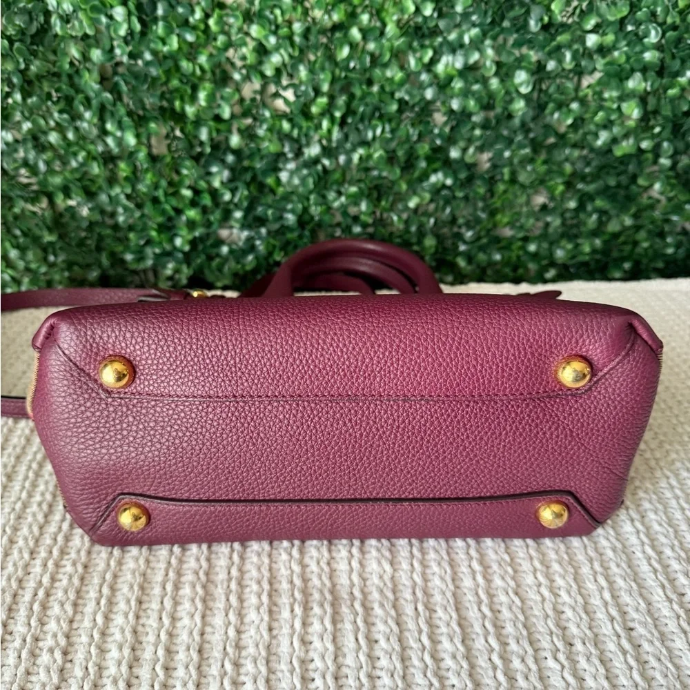 Burberry Crossbody Satchel Leather Bag and Long Zippy Wallet Bundle Authentic - Picture 6 of 16